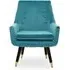 Sari Velvet Upholstered Armchair - Green