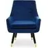 Sari Velvet Upholstered Armchair - Midnight Blue