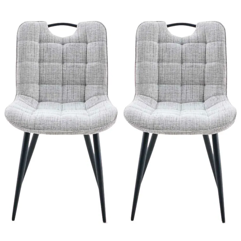 Sarlix Dining Chairs Pair - Biscuit, Fabric product
