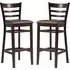 Sarnia Lascari Bar Chairs Set of 2 - Brown, Faux Leather