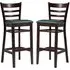 Sarnia Lascari Bar Chairs Set of 2 - Teal, Faux Leather
