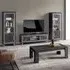 Sarver Living Room Set with Coffee Table - Black, MDF