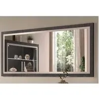 Sarver Small Wall Mirror - Black, High Gloss