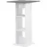 Sasha Square Bar Table with Storage - Anthracite Grey, Chipboard