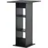 Sasha Square Bar Table with Storage - Black, Chipboard