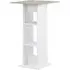 Sasha Square Bar Table with Storage - Concrete, Chipboard