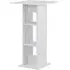 Sasha Square Bar Table with Storage - White, Chipboard
