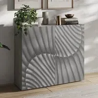 Sassari 2-Door Sideboard - Concrete Effect, Wood