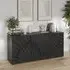 Sassari 3-Door Sideboard - Anthracite, Wood