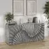 Sassari 3-Door Sideboard - Concrete Effect, Wood