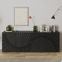 Sassari 4-Door Sideboard - Anthracite, Wood