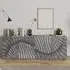 Sassari 4-Door Sideboard - Concrete Effect, Wood