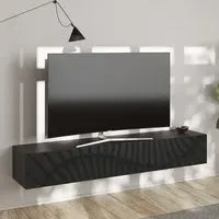 Sassari TV Stand with 1 Door - Anthracite, Wood