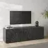 Sassari TV Stand with 3 Doors - Anthracite, Wood