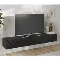 Sassari Wide TV Stand with 1 Door - Anthracite, Wood