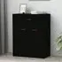Sassy Sideboard with 2 Doors 1 Drawer - Black, Chipboard