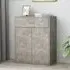 Sassy Sideboard with 2 Doors 1 Drawer - Concrete Effect, Chipboard
