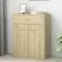 Sassy Sideboard with 2 Doors 1 Drawer - Sonoma Oak, Chipboard