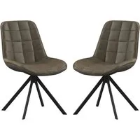 Satie Dining Chairs Pair - Espresso, PU Leather alternate view