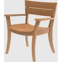 Sauchie Garden Armchair - Natural Wood