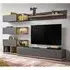 Sault Wooden Entertainment Unit with LED Lighting - Anthracite