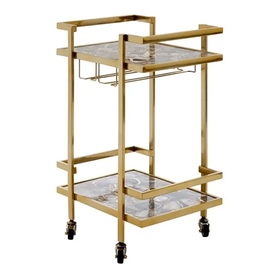 Sauna Drinks Trolley - Black, Agate