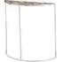 Sauna Half Moon Agate Console Table - White, Steel