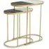 Saur Nest of 2 Tables - Gold, Marble
