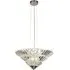 Savannah 8 Light Crystal Pendant Flush Light - Chrome