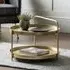 Savannah Round Coffee Table - Gold, Metal