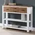 Savona Console Table with 4 Drawers - White, Oak