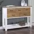 Savona Console Table with 5 Drawers - White, Oak