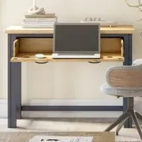 Savona Laptop Desk - Blue, Oak