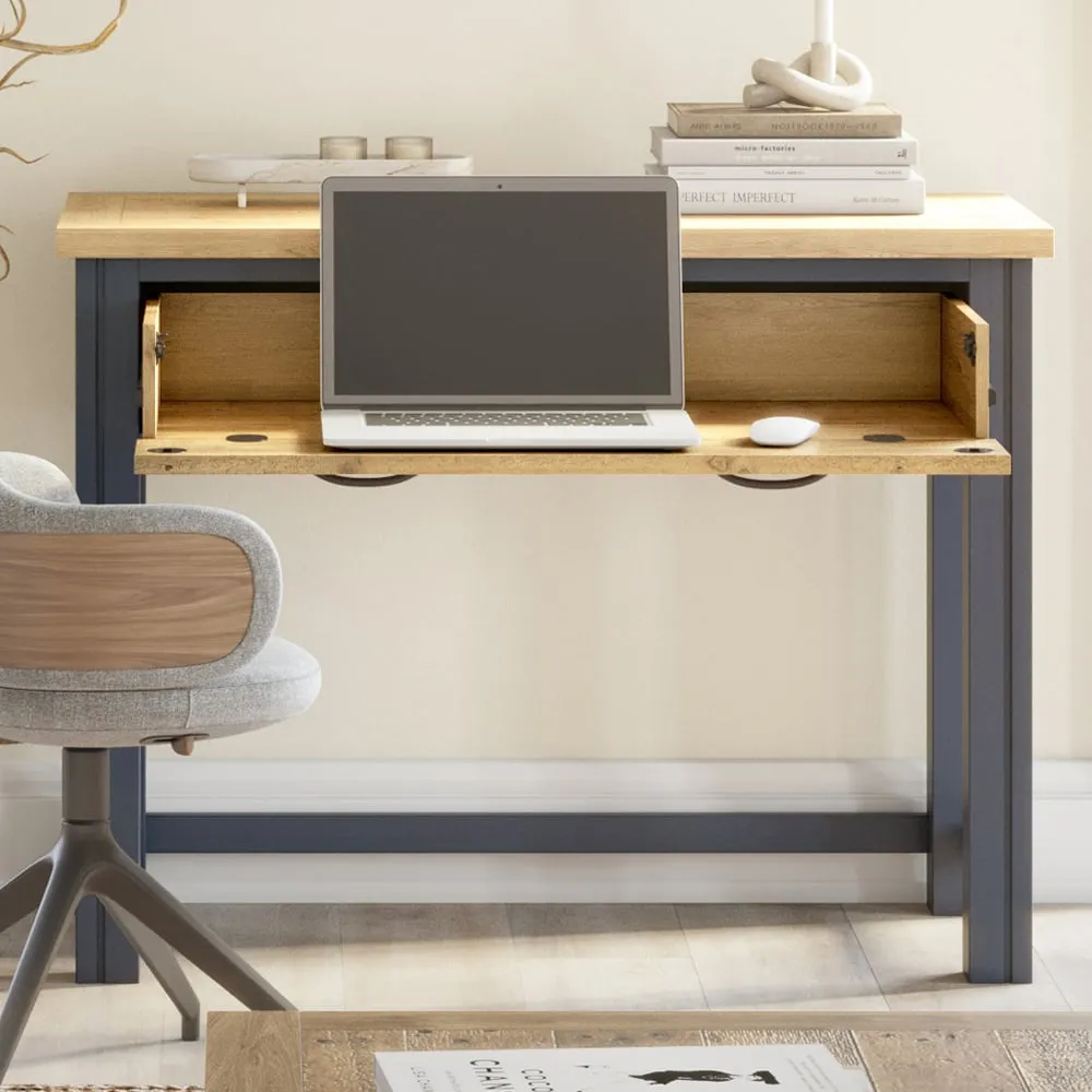 Savona Laptop Desk - Blue, Oak