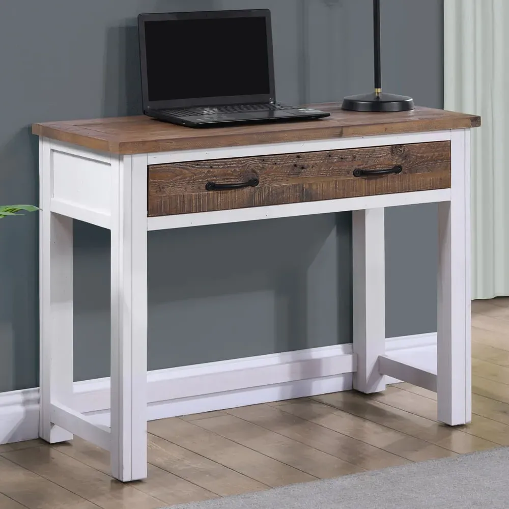 Savona Laptop Desk - White, Oak