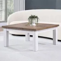 Savona Square Coffee Table - White, Oak