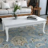 Savva Large Coffee Table - White, High Gloss