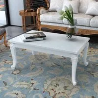 Savva Medium Coffee Table High Gloss - White, MDF alternate view