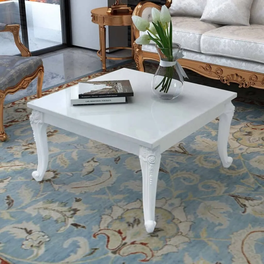 Savva Small Coffee Table - White, High Gloss image