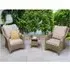 Savvy 3-Piece Rattan Garden Lounge Set - Natural