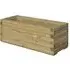 Sawrey Rectangular Patio Planter - Natural, Wood