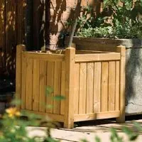 Sawrey Square Garden Planter - Natural, Wood