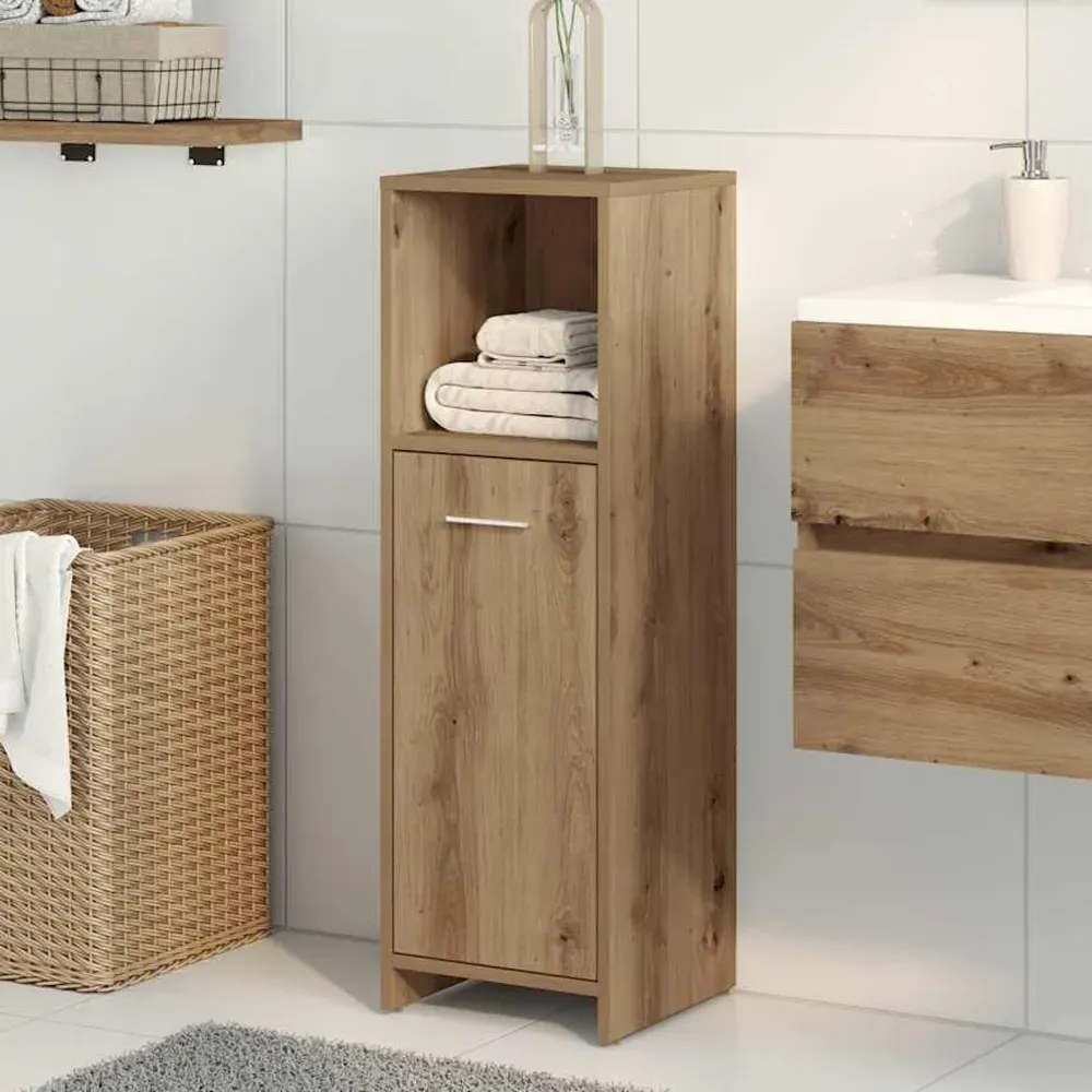 Sayreville Bathroom Cabinet with 1 Door - Artisan Oak, Engineered Wood product