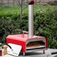 Sayreville Pellet Pizza Oven - Red, Stainless Steel alternate view