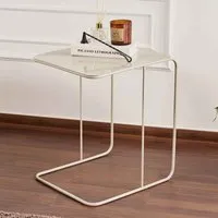 Saziro Metal Side Table - Taupe alternate view