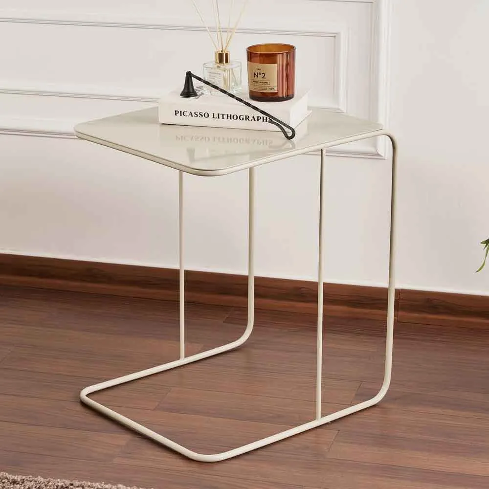 Saziro Metal Side Table - Taupe product