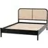 Scalar King Size Bed Frame - Black, Natural Wood