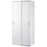 Scalia Wardrobe with 2 Sliding Doors - White, MDF