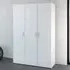 Scalia Wardrobe with 3 Doors - White