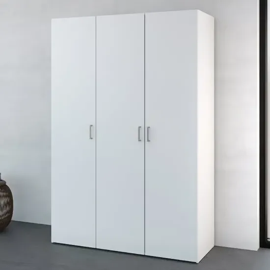 Scalia Wardrobe with 3 Doors - White